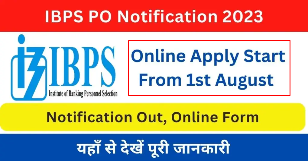 IBPS PO XIII Notification 2023 Out for 3049 posts, Download PDF