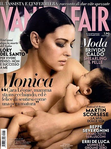 Monica Belluci for Vanity Fair Italy The 46 year old model posed with her 