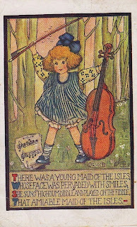 Young Maid of the Isles - Vintage Limerick Postcard