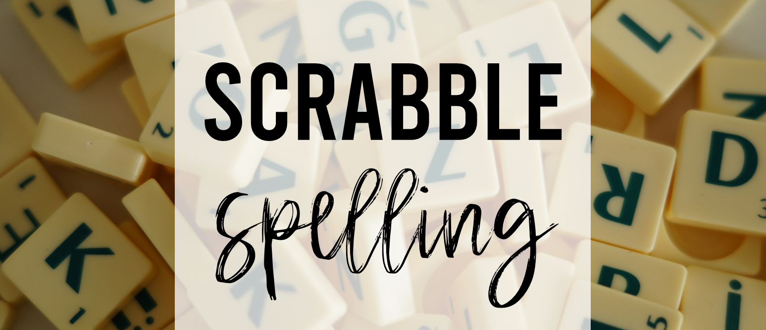 Spelling activity to practice addition skills & spelling words, sight words, or any words using Scrabble letter tiles
