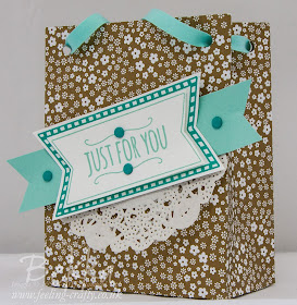 You're So Sweet Gift Bag Made With The New Stampin' Up! Gift Bag Punch Board - Get It Here from 2 June