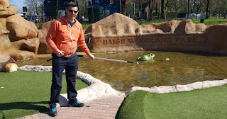 Adventure Golf course at Haigh Woodland Park in Wigan