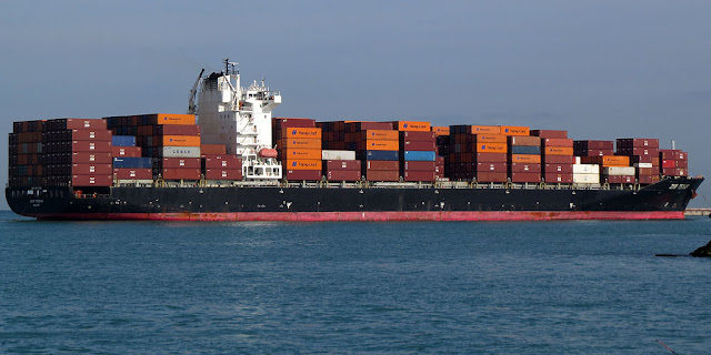 Container ship Zim Texas, IMO 9471238, port of Livorno