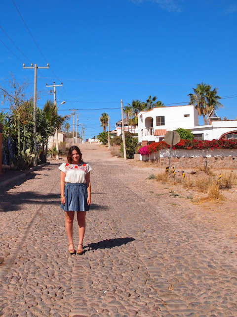 Aida Coronado mexican blouse, Anthropologie Sea Lined Skirt