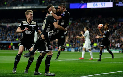 Real Madrid battered and defeated by Ajax at home (1-4)