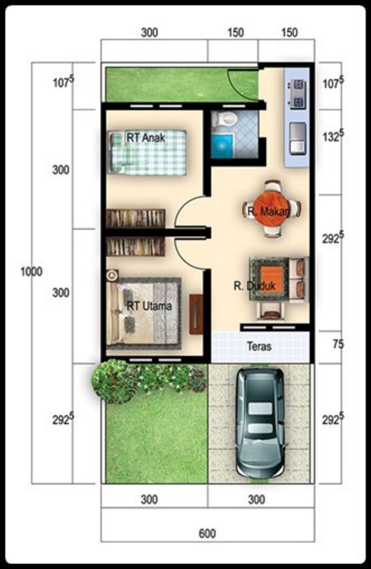Contoh Rumah Minimalis 166x166 16 Lantai - Contoh Rumah