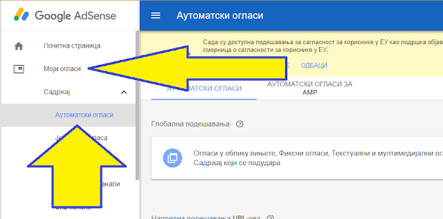 Kako primeniti automatske Google AdSense oglase na Blogger blog?