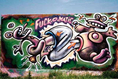 weird graffiti characters