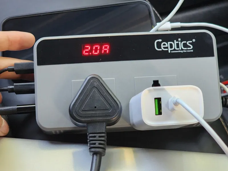 Ceptics 200W Car Inverter test