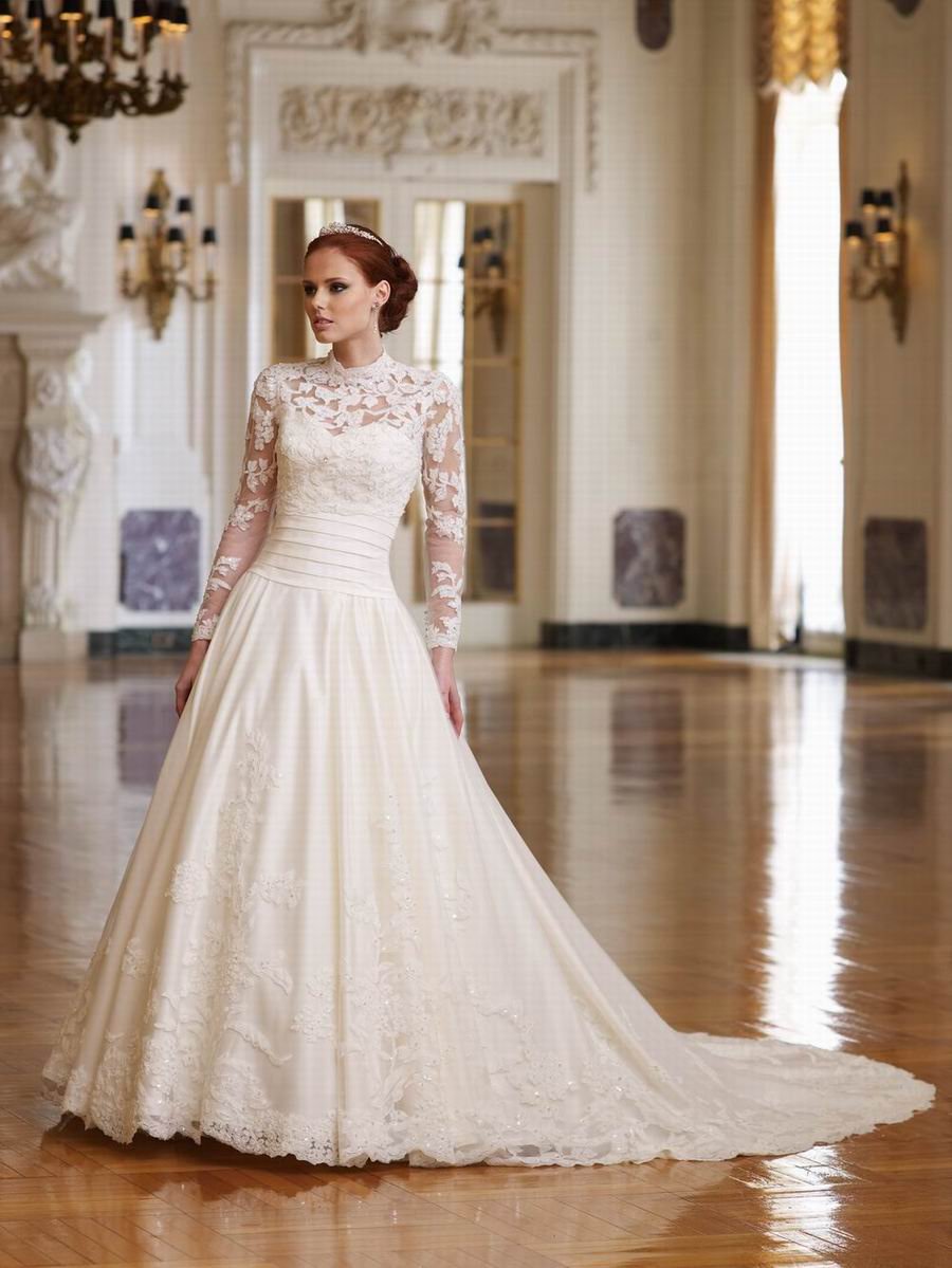 Petite Wedding Dresses With Sleeves – Lace Sleeve 