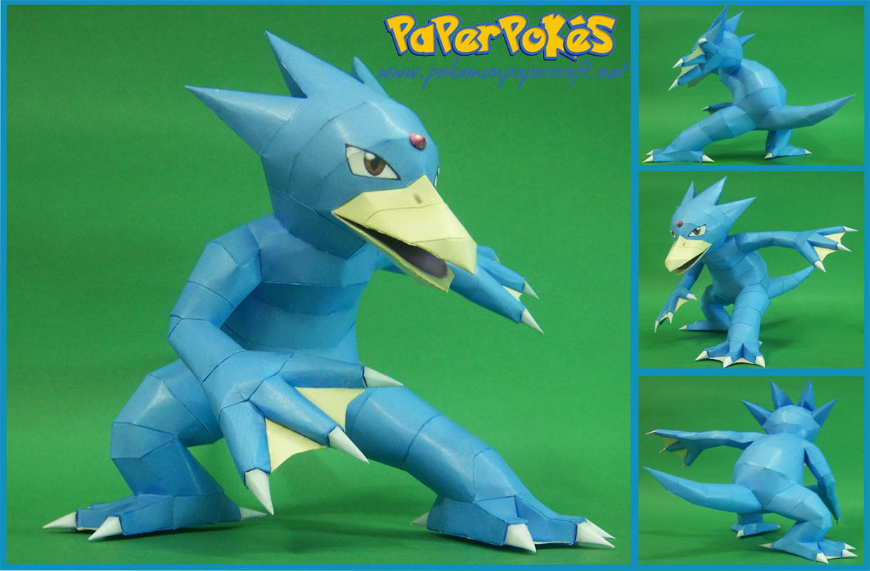 Pokemon Golduck Paper Model