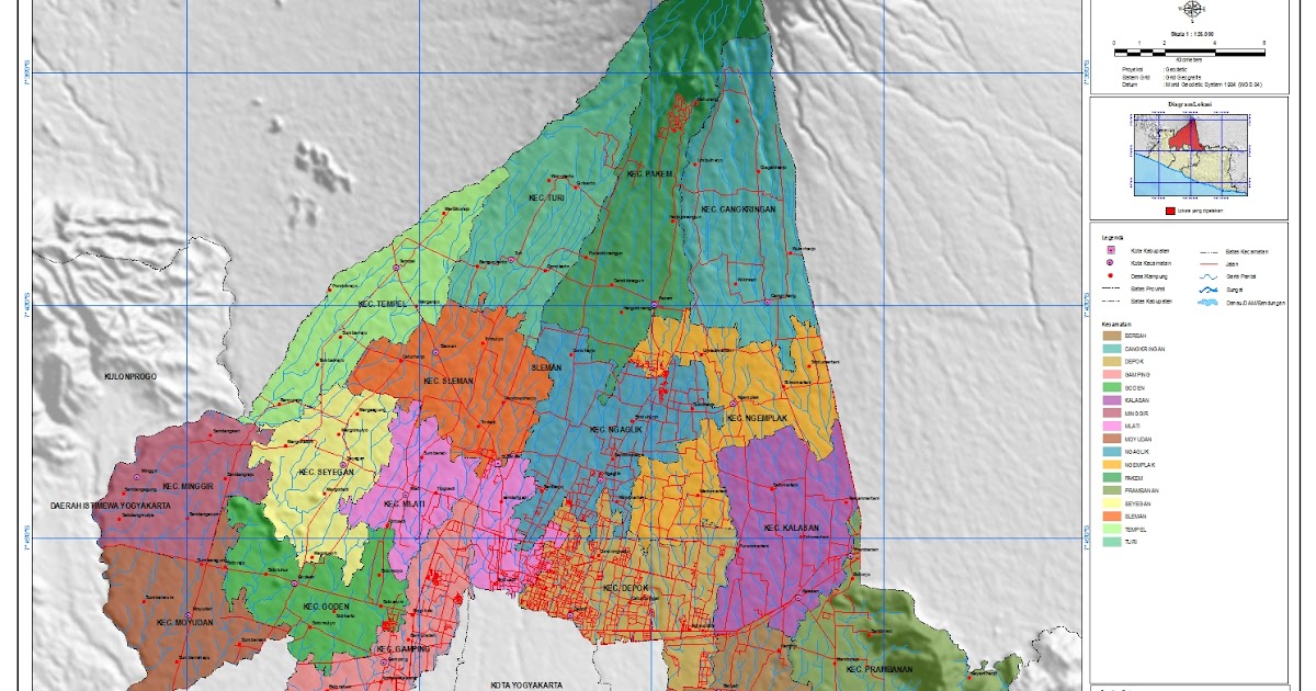  Peta  Kota Peta  Kabupaten Sleman