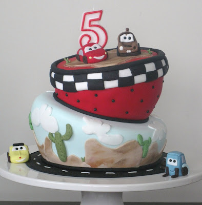 Disney Cars Wonky Cake