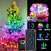Christmas Tree RGB Lights:_Smart Bluetooth Control USB LED String with App Remote Control,_56%Discount 