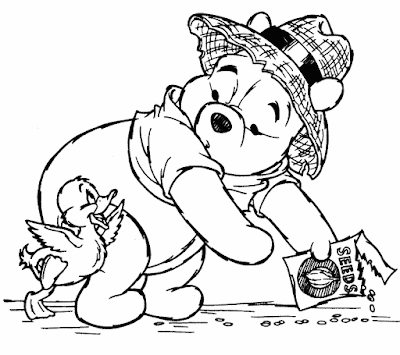 Sowing Seeds In Spring Season Coloring Page