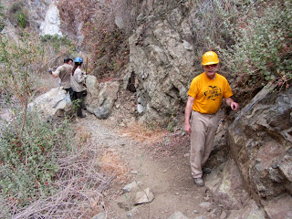 Fred Rice and trail maintenance volunteers on Fish Canyon Trail