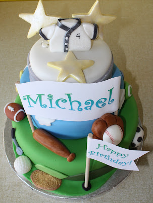 Sports Birthday Cakes on Mae Makes Cakes   Sports Cake   Michael S 4th Birthday