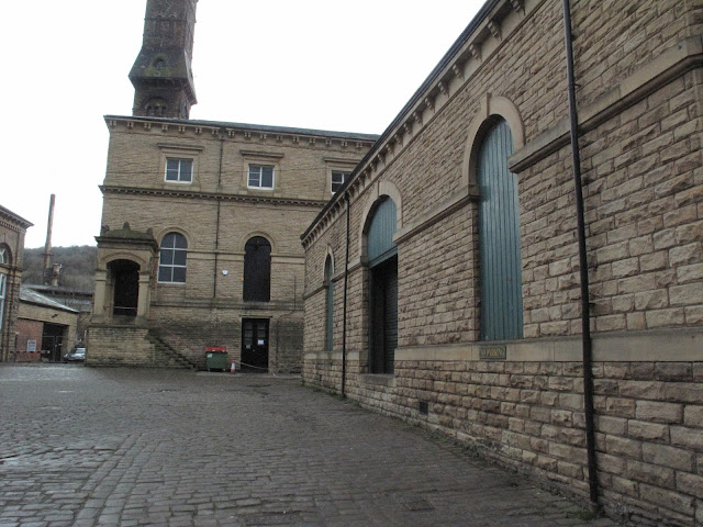 The gates of Dalton Mill, used as Malborough Mills in BBC's North & South