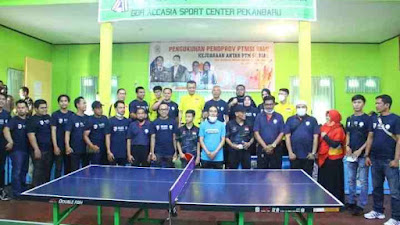 Kejuaraan Tenis Meja Pengprov PTMSI Riau, Diikuti 150 Peserta.