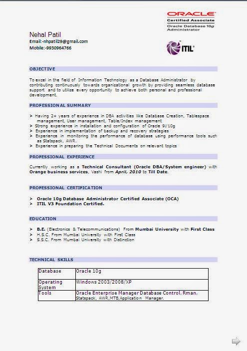 Resume system administrator doc - facebookthesis.web.fc2.com