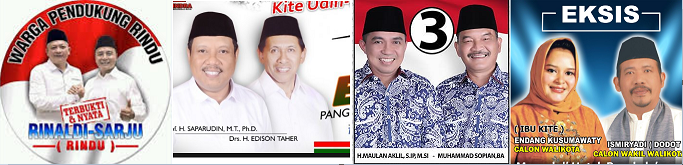 Empat pasang calon Walikota dan wakil Walikota Pangkalpinang 2018 
