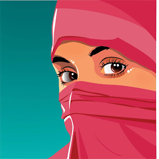 Vector Potrait Hijab - Coreldraw x7 - segarkaninspirasimu.blogspot.com