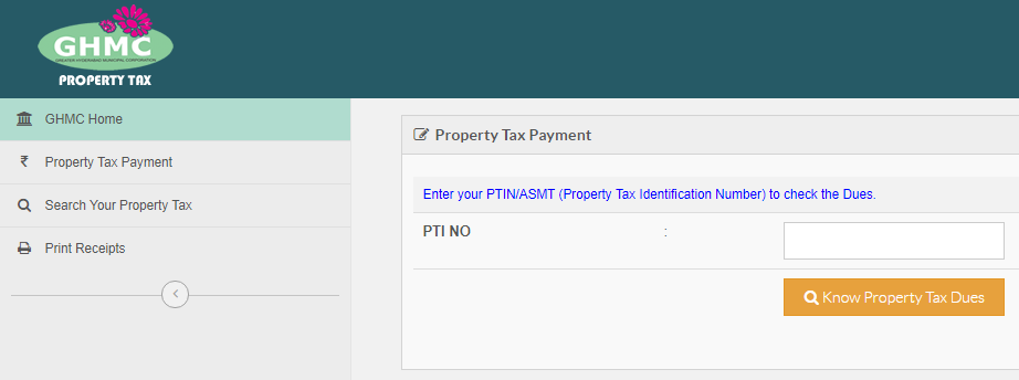 ghmc property tax paid receipt
