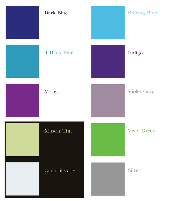 Here are some examples of the popular wedding colors that are used