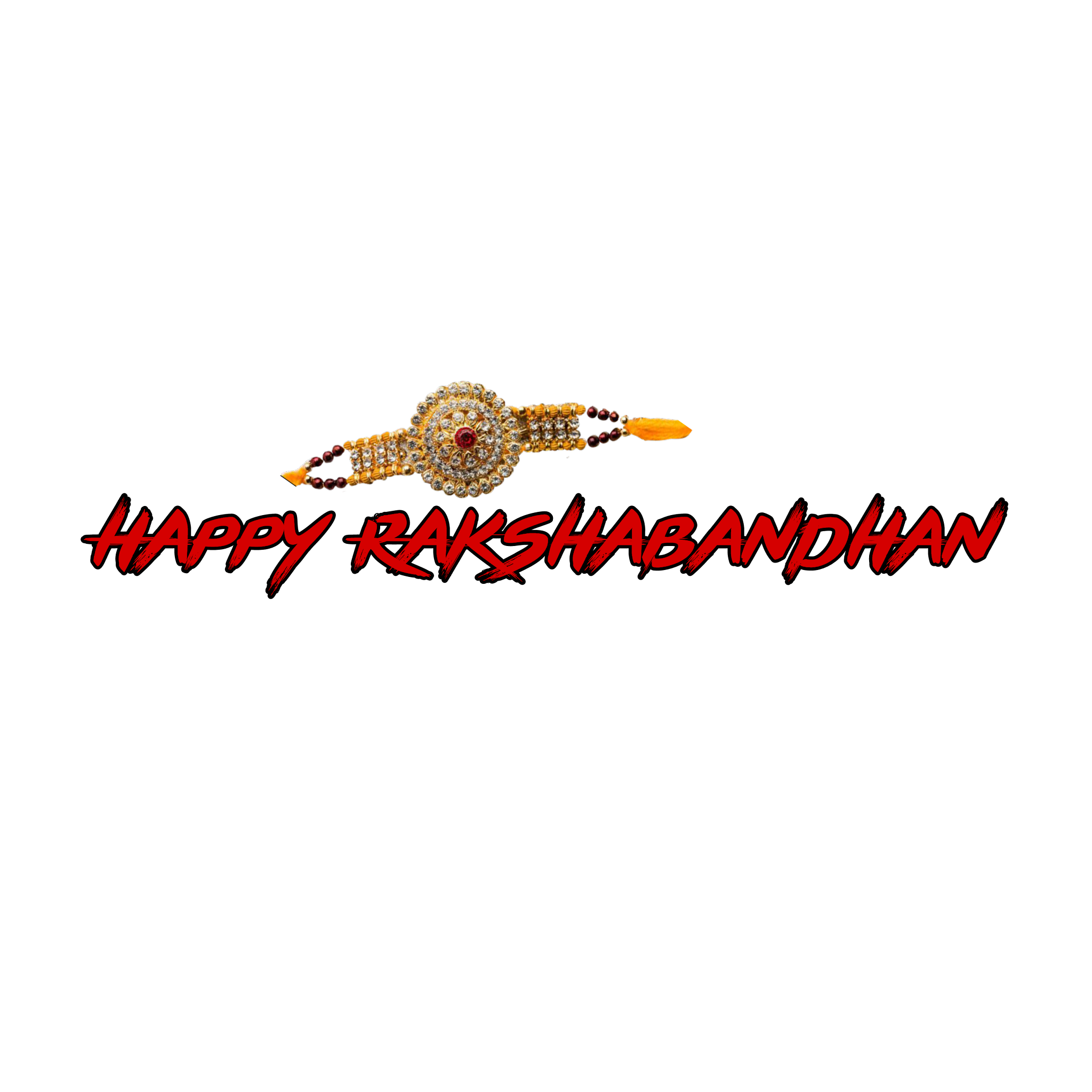 Happy Rakshabandhan Text PNG Images for Editing | Happy Raksha Bandhan Transparent Text PNG