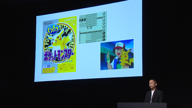 Junichi Masuda Pokémon Company presentation 2018 Yellow Ash Ketchum anime inspiration Let's Go Pikachu