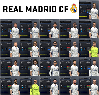 PES 2017 Real Madrid Facepack 1.0 by Tran Ngoc
