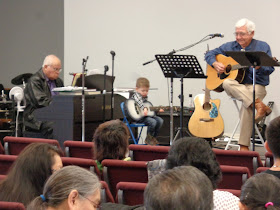 littlest musician at Elm Tree