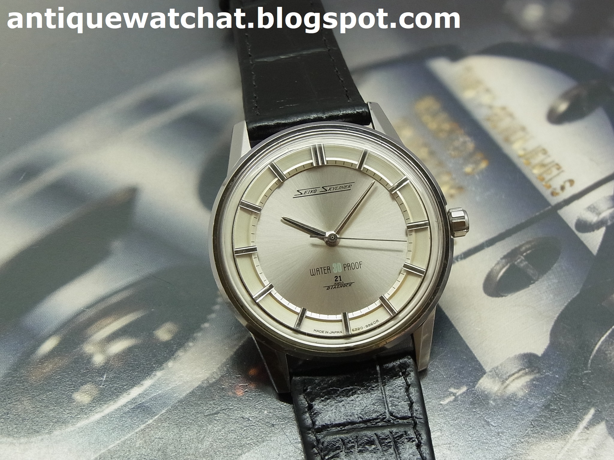 Antique Watch Bar: SEIKO SKYLINER WATER 30 PROOF DIASHOCK 21
