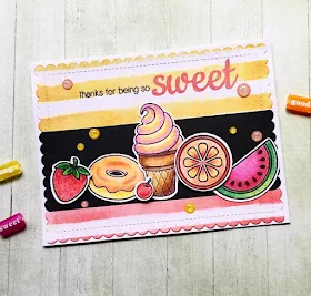 Sunny Studio Stamps:  Sweet Shoppe and Fresh & Fruity card by Tina