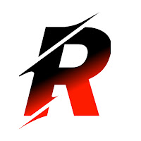 Alphabet R with creative Font(Red & Black)