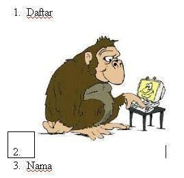 memasukan gambar di numbered list