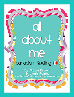 https://www.teacherspayteachers.com/Product/All-About-Me-Book-Canadian-Spelling-904439
