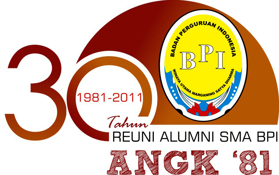 Desain Logo Event Reuni Alumni SMA BPI  Angk 81 desain 