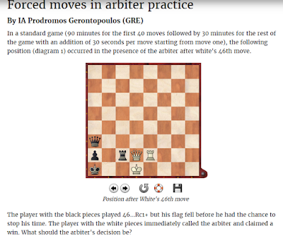Forced moves in arbiter practice