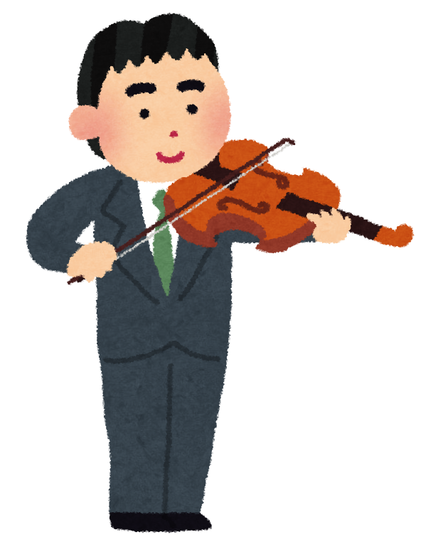 ヴィオラを演奏する男性のイラスト オーケストラ かわいいフリー素材集 いらすとや