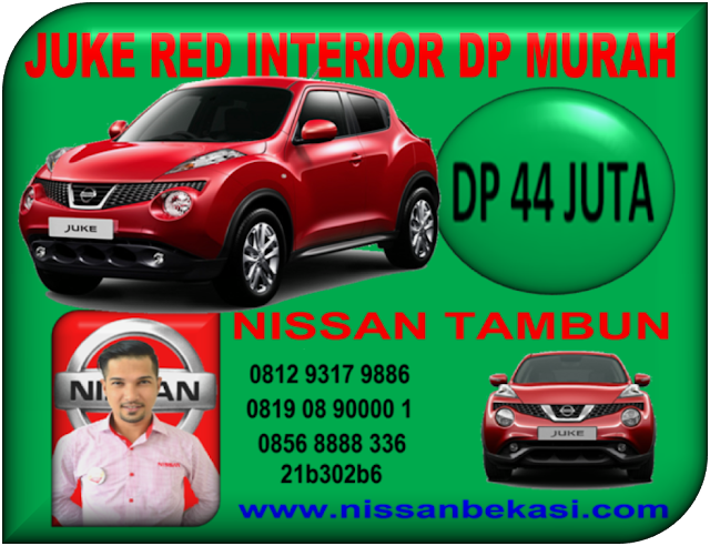 NISSAN JUKE RED INTERIOR DP MURAH