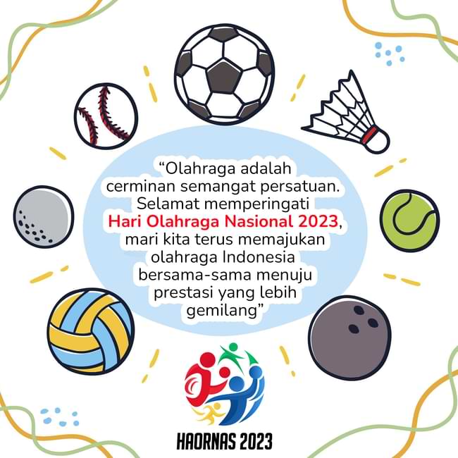 kata kata hari olahraga nasional 2023 (haornas) caption & quotes