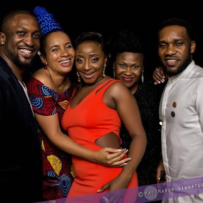 darey fiberisima ini edo and jay jay okocha at AMVCA 2016 after party