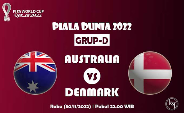Nonton Live Australia vs Denmark Piala Dunia 2022