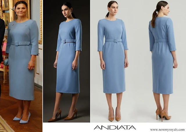 Crown Princess Victoria wore Andiata Jasmyne Dress