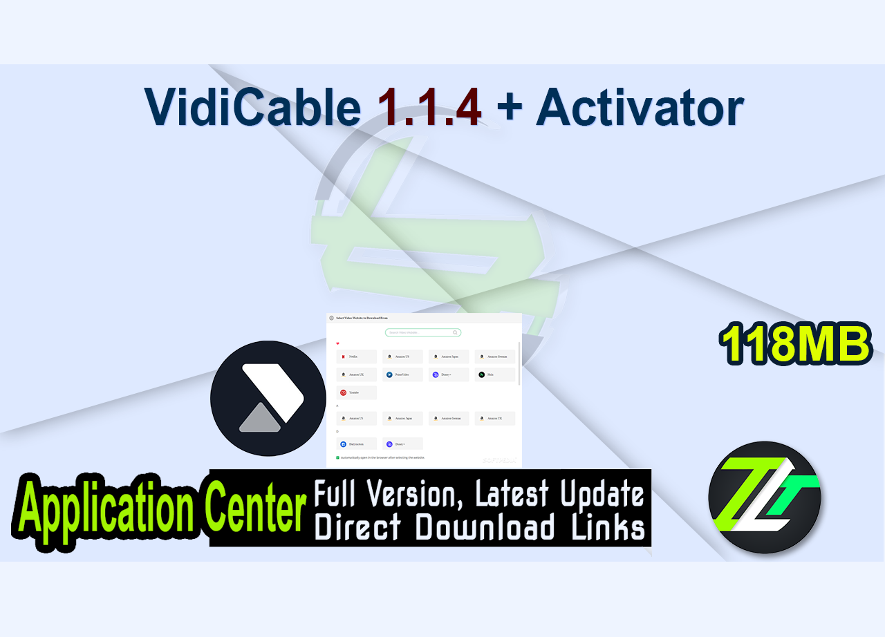 VidiCable 1.1.4 + Activator