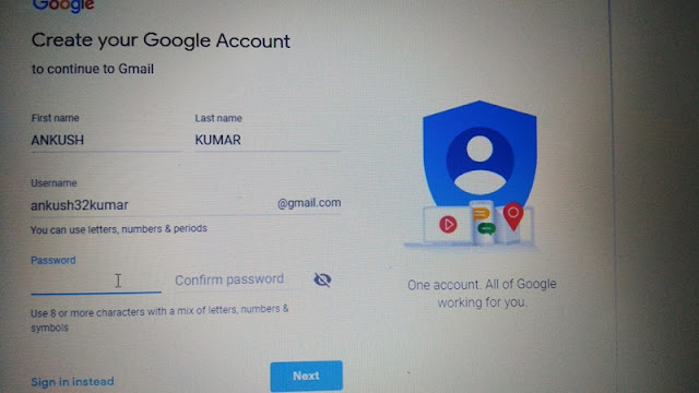 Gmail Par Account Kaise Banaye | जीमेल पर अकाउंट कैसे बनाये