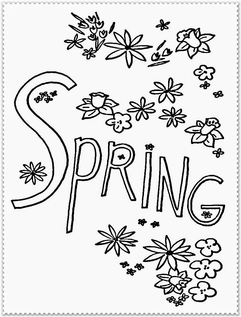 Spring Day Coloring Pages 2