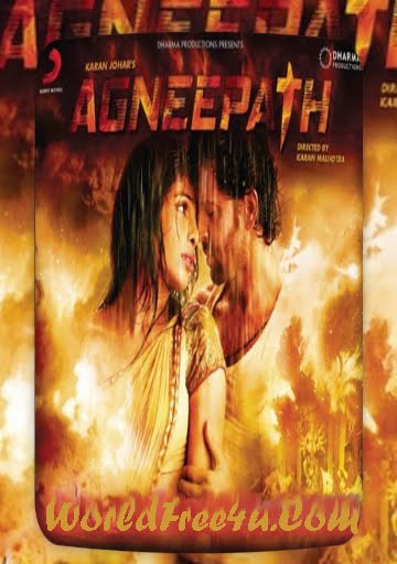 Poster Of Bollywood Movie Agneepath (2012) 300MB Compressed Small Size Pc Movie Free Download worldfree4u.com