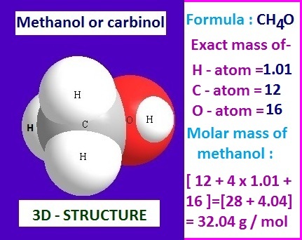 What is the molecular weight of methanol?